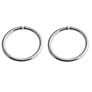 Sterling Silver Multi Size Open Piercing Hoops Cartilage Helix Tragus Handmade